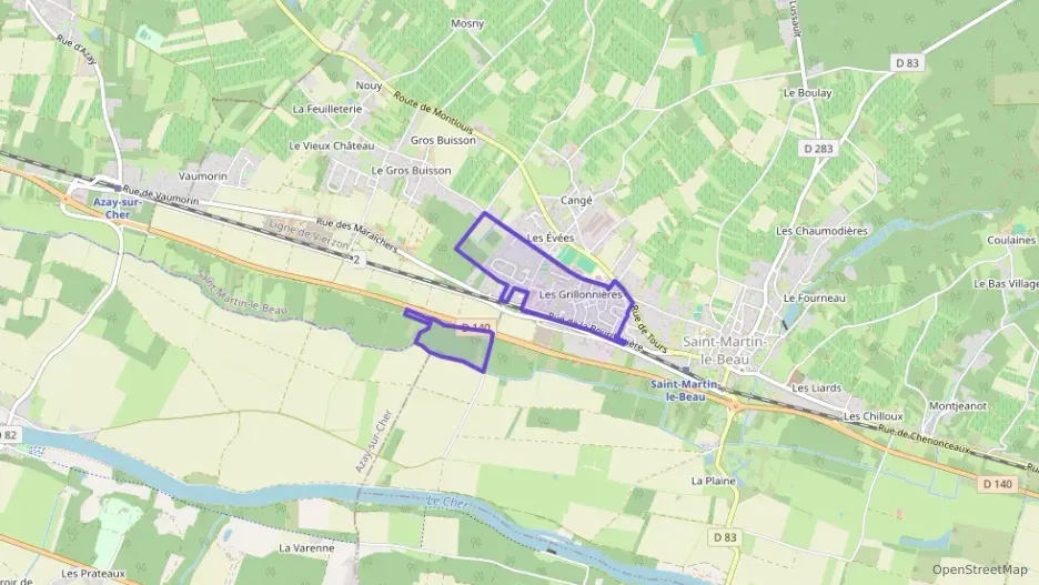 Maison 150 m² cinq pièces à vendre à Saint-Martin-le-Beau