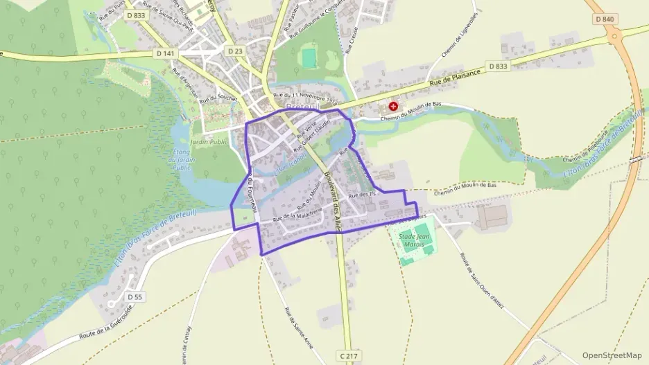 Maison 95 m² trois pièces à vendre à Breteuil