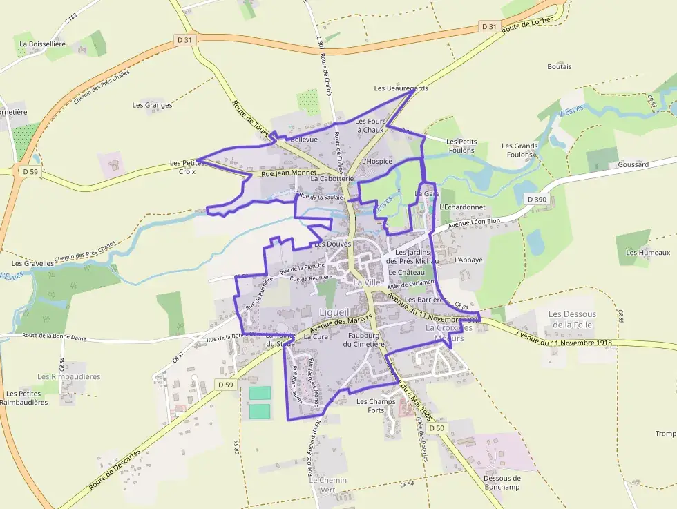 Maison 58 m² quatre pièces à vendre à Ligueil