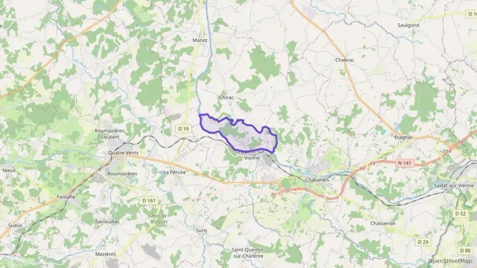 Maison 73 m² quatre pièces à vendre à Exideuil-sur-Vienne Maison 73 m² quatre pièces à vendre à Exideuil-sur-Vienne