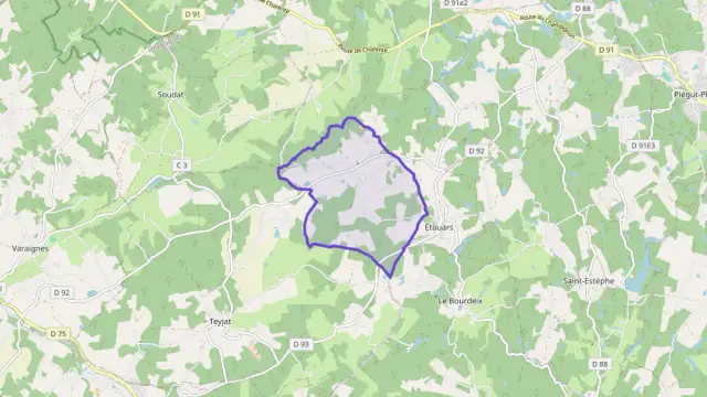 Maison 75 m² trois pièces à vendre à Étouars