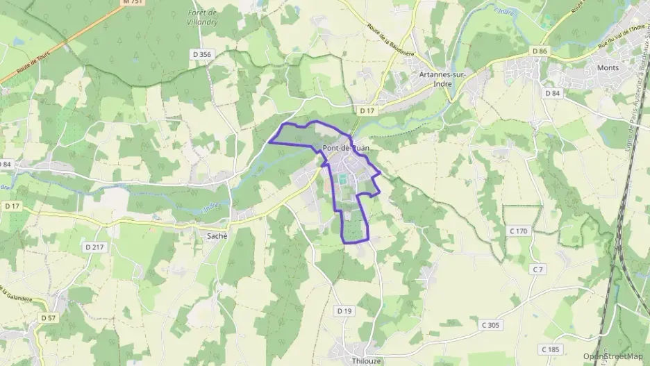 Maison 102 m² cinq pièces à vendre à Pont-de-Ruan Maison 102 m² cinq pièces à vendre à Pont-de-Ruan