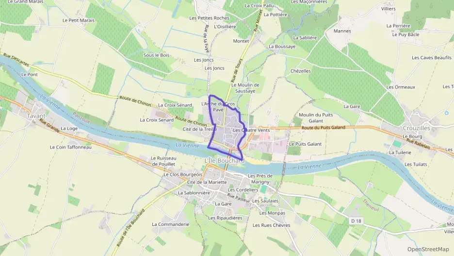 Maison 68 m² quatre pièces à vendre à L`Île-Bouchard