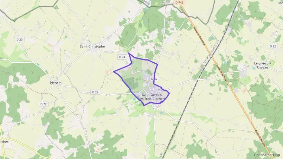 Maison 102 m² quatre pièces à vendre à Saint-Gervais-les-Trois-Clochers Maison 102 m² quatre pièces à vendre à Saint-Gervais-les-Trois-Clochers