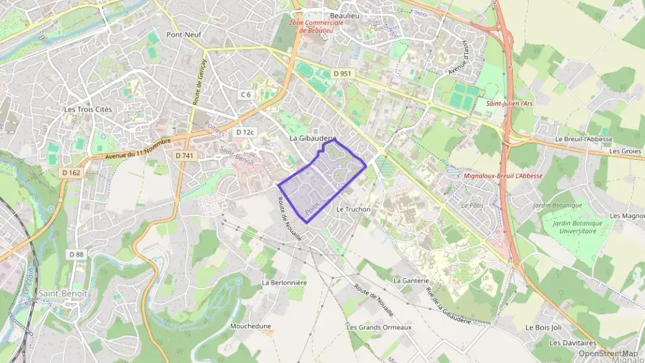 Maison 93 m² cinq pièces à vendre à Poitiers