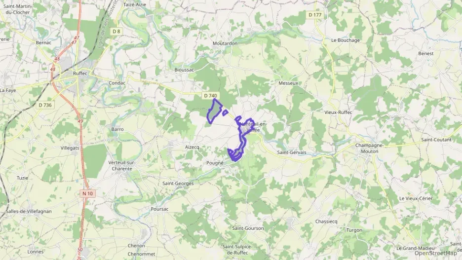 Maison 62 m² deux pieces à vendre à Nanteuil-en-Vallée Maison 62 m² deux pieces à vendre à Nanteuil-en-Vallée