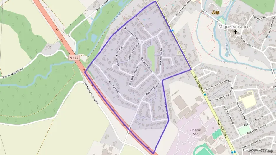 Maison 90 m² quatre pièces à vendre à Migné-Auxances
