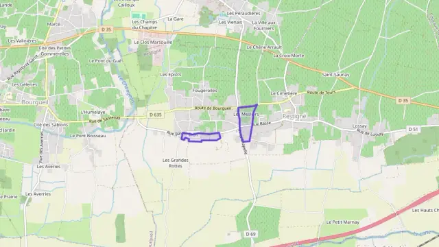 Maison 69 m² deux pieces à vendre à Restigné