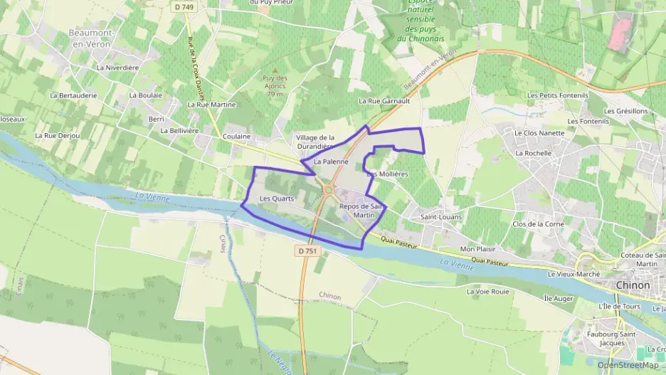 Maison 69 m² quatre pièces à vendre à Chinon