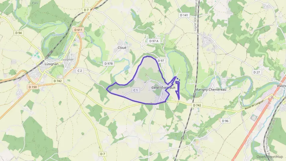 Maison 88 m² quatre pièces à vendre à Celle-Lévescault