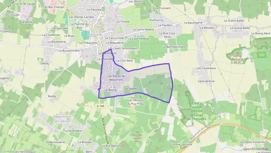 Maison 82 m² quatre pièces à vendre à Beaumont-en-Véron