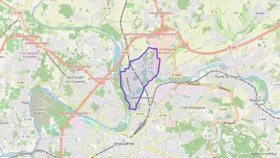 Maison 70 m² trois pièces à vendre à Gond-Pontouvre
