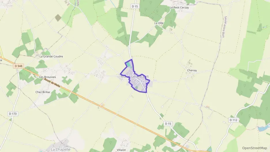 Maison 102 m² quatre pièces à vendre à Mairé-Levescault Maison 102 m² quatre pièces à vendre à Mairé-Levescault