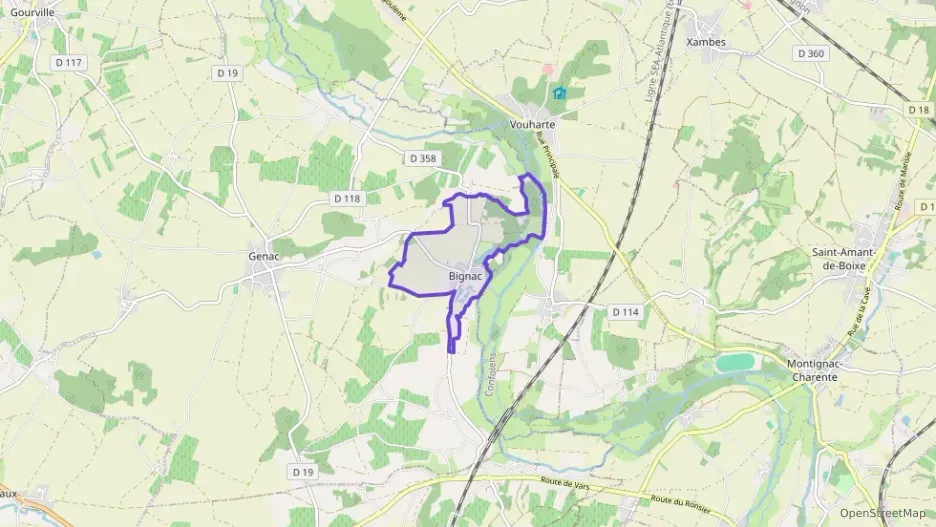 Maison 68 m² trois pièces à vendre à Genac-Bignac