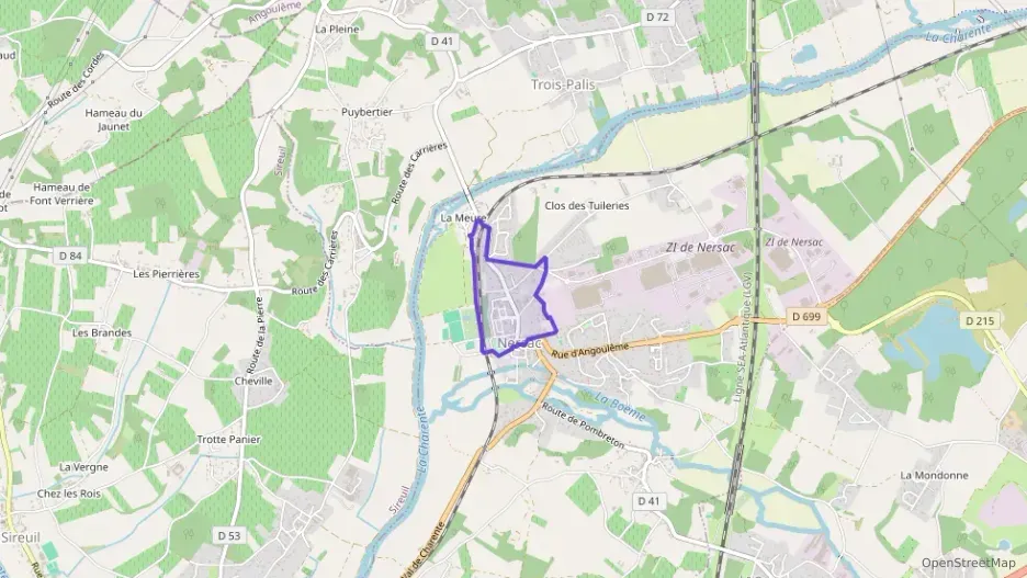 Maison 80 m² trois pièces à vendre à Nersac