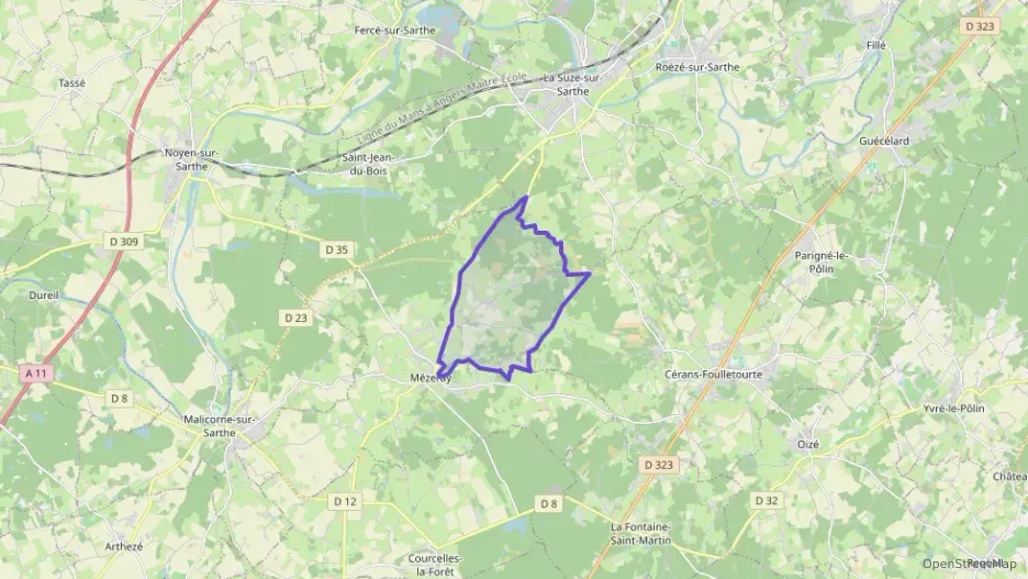 Maison 74 m² trois pièces à vendre à Mézeray Maison 74 m² trois pièces à vendre à Mézeray