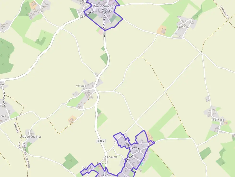 Maison 90 m² trois pièces à vendre à Saint-Vincent-la-Châtre