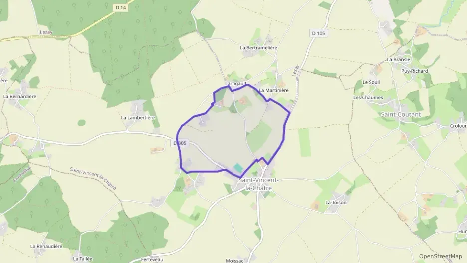 Maison 143 m² quatre pièces à vendre à Saint-Vincent-la-Châtre