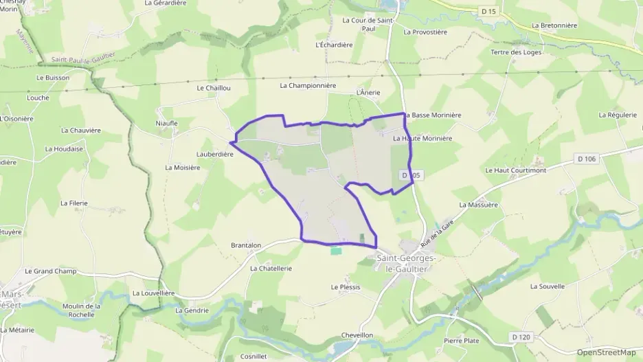 Maison 77 m² trois pièces à vendre à Saint-Georges-le-Gaultier