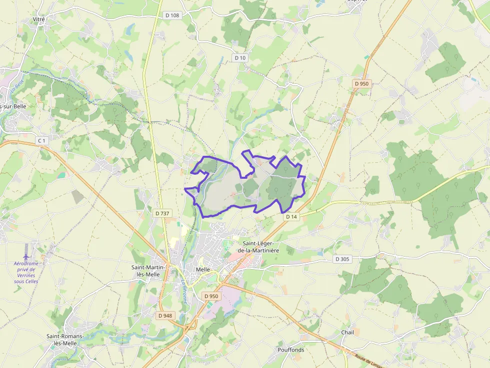 Maison 109 m² quatre pièces à vendre à Melle