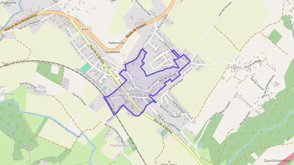 Maison 62 m² trois pièces à vendre à Nanteuil