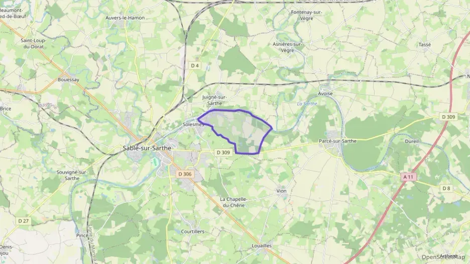 Maison 85 m² quatre pièces à vendre à Solesmes