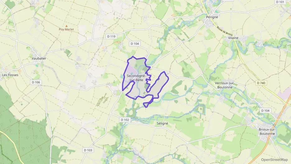 Maison 170 m² six pièces à vendre à Secondigné-sur-Belle Maison 170 m² six pièces à vendre à Secondigné-sur-Belle