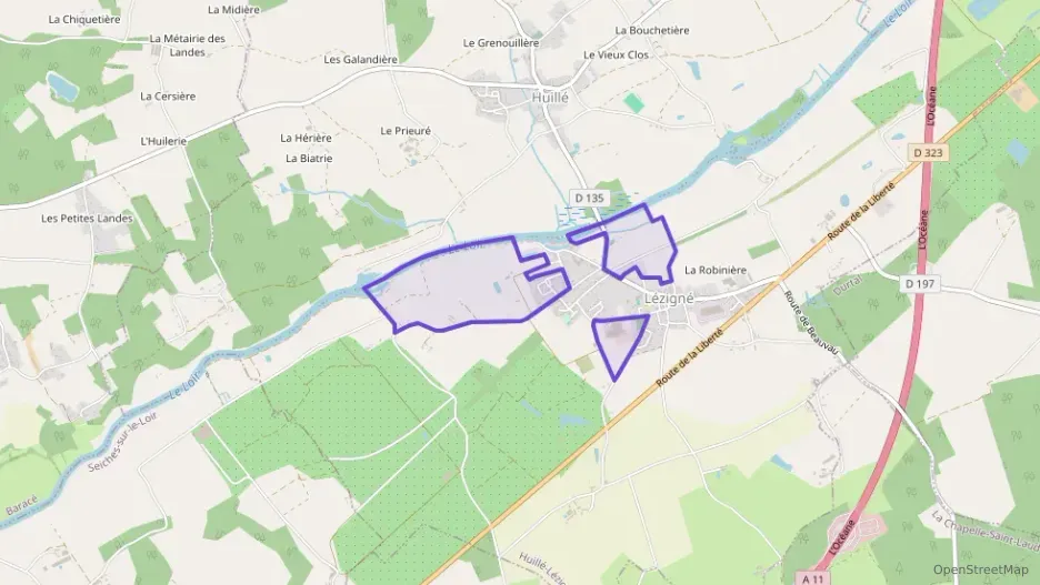 Maison 110 m² quatre pièces à vendre à Huillé-Lézigné Maison 110 m² quatre pièces à vendre à Huillé-Lézigné