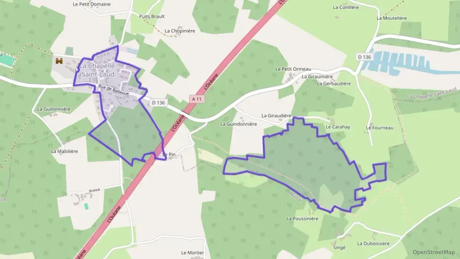 Maison 102 m² quatre pièces à vendre à La Chapelle-Saint-Laud Maison 102 m² quatre pièces à vendre à La Chapelle-Saint-Laud