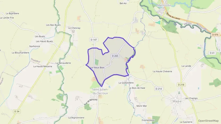 Maison 35 m² trois pièces à vendre à Saint-Julien-du-Terroux