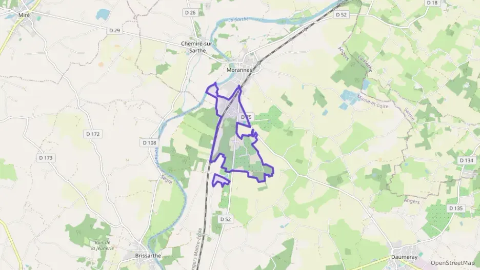 Maison 99 m² quatre pièces à vendre à Morannes sur Sarthe-Daumeray Maison 99 m² quatre pièces à vendre à Morannes sur Sarthe-Daumeray