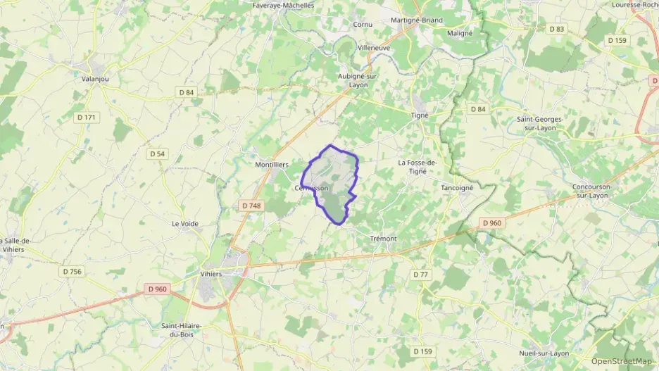 Maison 70 m² trois pièces à vendre à Cernusson