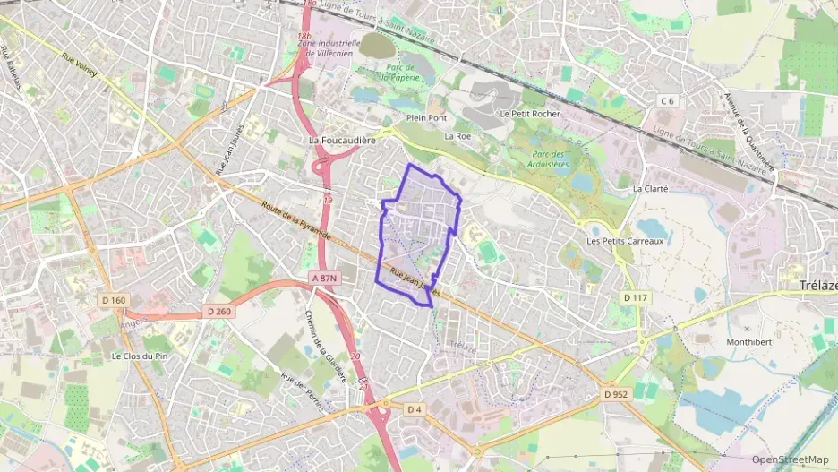 Maison 96 m² quatre pièces à vendre à Trélazé Maison 96 m² quatre pièces à vendre à Trélazé