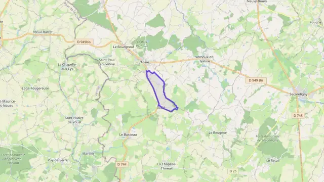 Maison 60 m² trois pièces à vendre à Scillé