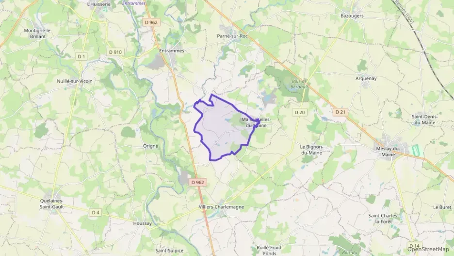 Maison 90 m² trois pièces à vendre à Maisoncelles-du-Maine