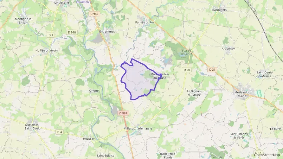 Maison 90 m² trois pièces à vendre à Maisoncelles-du-Maine