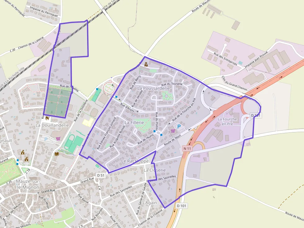 Maison 85 m² quatre pièces à vendre à Mauzé-sur-le-Mignon