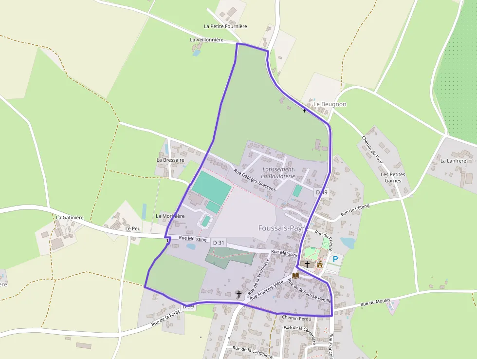 Maison 101 m² quatre pièces à vendre à Foussais-Payré