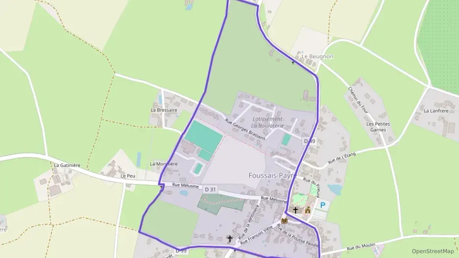 Maison 101 m² quatre pièces à vendre à Foussais-Payré Maison 101 m² quatre pièces à vendre à Foussais-Payré