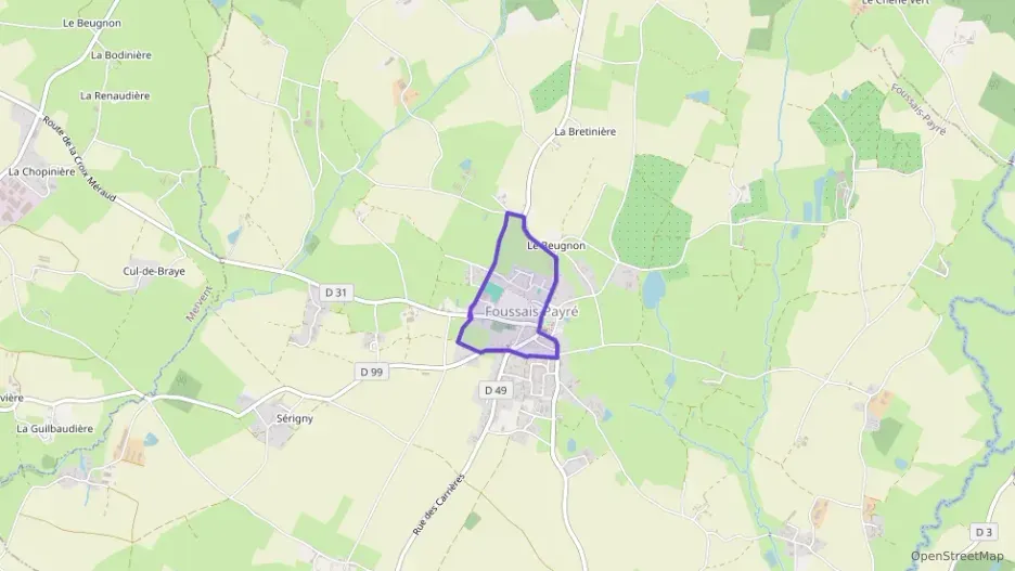 Maison 101 m² quatre pièces à vendre à Foussais-Payré Maison 101 m² quatre pièces à vendre à Foussais-Payré