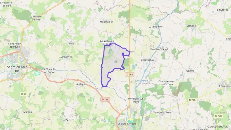 Maison 88 m² quatre pièces à vendre à Segré-en-Anjou Bleu