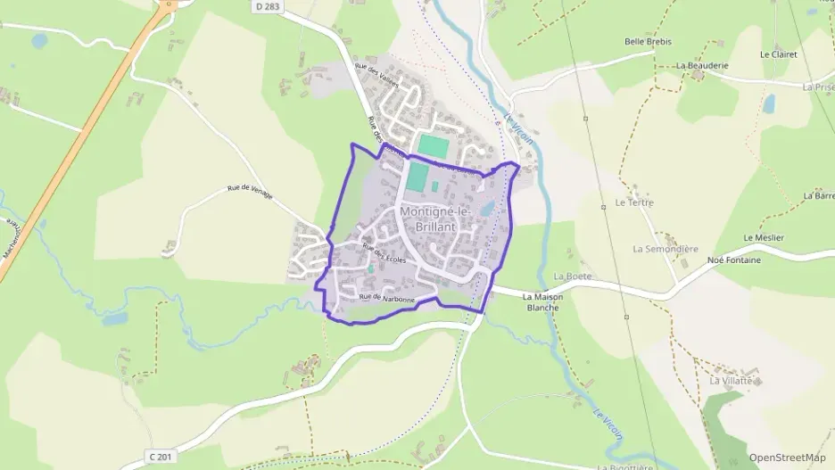 Maison 82 m² cinq pièces à vendre à Montigné-le-Brillant Maison 82 m² cinq pièces à vendre à Montigné-le-Brillant