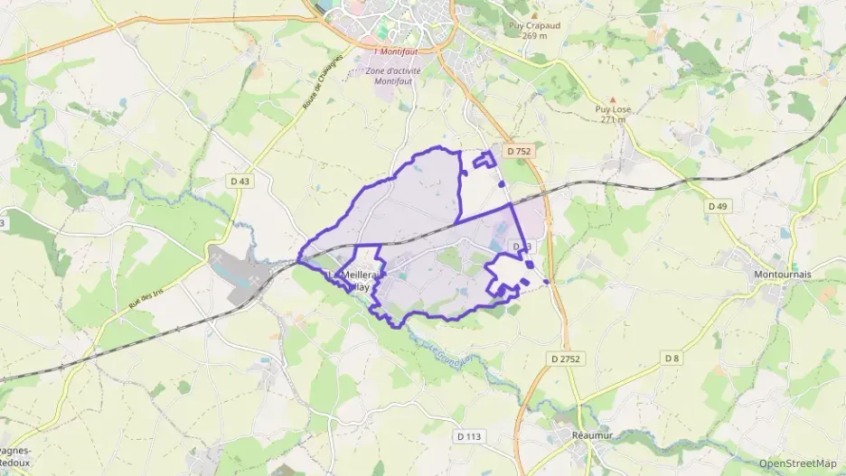 Maison 106 m² quatre pièces à vendre à La Meilleraie-Tillay