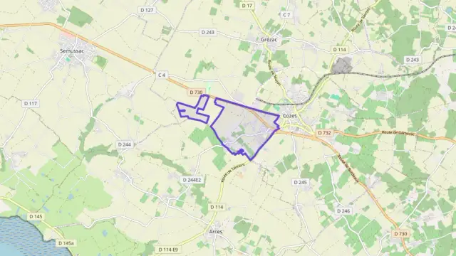 Maison 95 m² quatre pièces à vendre à Cozes