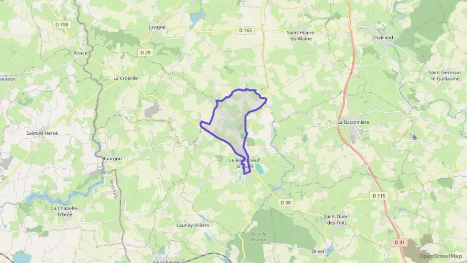 Maison 66 m² trois pièces à vendre à Le Bourgneuf-la-Forêt Maison 66 m² trois pièces à vendre à Le Bourgneuf-la-Forêt