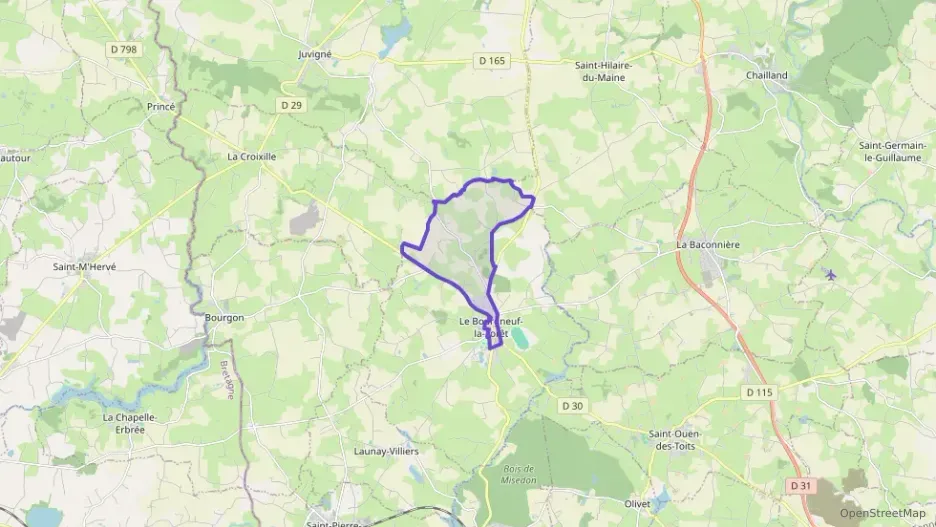 Maison 73 m² trois pièces à vendre à Le Bourgneuf-la-Forêt Maison 73 m² trois pièces à vendre à Le Bourgneuf-la-Forêt