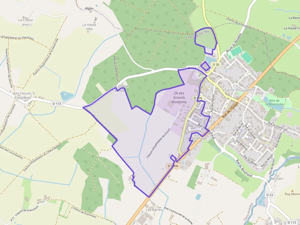 Maison 93 m² quatre pièces à vendre à Saint-Prouant