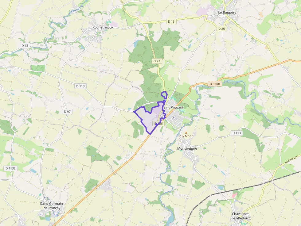 Maison 93 m² quatre pièces à vendre à Saint-Prouant