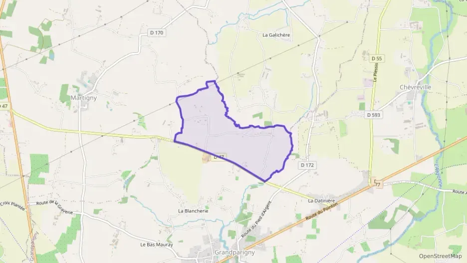 Maison 72 m² quatre pièces à vendre à Grandparigny Maison 72 m² quatre pièces à vendre à Grandparigny