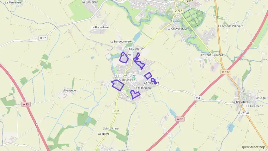 Maison 71 m² trois pièces à vendre à Saint-André-Goule-d`Oie